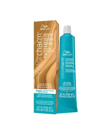 WELLA colorcharm Demi Permanent Hair Color  Hair Dye for Gray Hair Coverage  Adds Gloss  2 oz 7WG Medium Caramel Blonde 2 Fl Oz (Pack of 1)