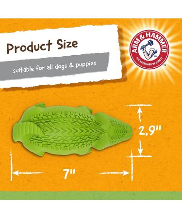 Arm & Hammer Treadz Gator Dental Toy for Strong Chewers - Large Size - Buy Online on SooperMarket.com