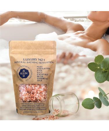 Edinburgh Skincare Co. Luxury Pink Himalayan Bath Salts - Promotes Muscle Relaxation, Relieves Stress, Restores Skin - Infused with Essential Oils - Buy Online on SooperMarket.com