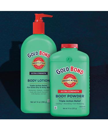 Gold Bond Extra Strength Medicated Body Powder 10 oz - Cooling, Absorbing & Itch Relief - Buy Online on SooperMarket.com
