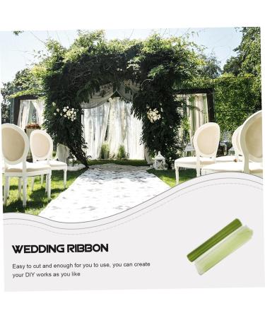 STOBOK 1 roll Prop Gauze Handrail Ribbon Decor Craft Stair Decorative Mesh Tulle Diy Dress Party Wedding 0.01X49X3000CM Green - Buy Online on SooperMarket.com