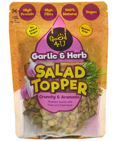 Good4U Roasted 100% Natural Salad Topper Garlic Mixed Seed with Garlic Herbs-High Protein and Gluten Free 8x125g