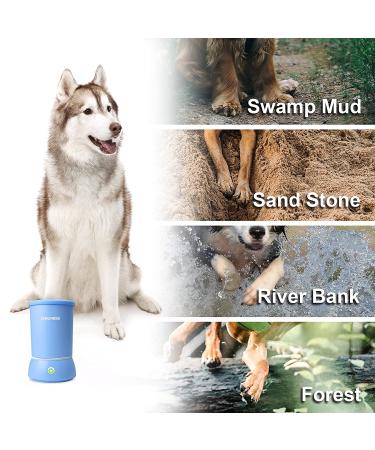 DOGNESS Automatic Dog Paw Cleaner for Small & Medium Dogs and Cats - Blue - Buy Online on SooperMarket.com