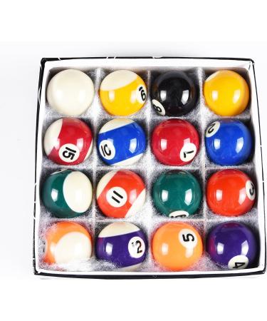 ISPiRiTo Mini Billiard Ball Set - 1-1/2 Inch American Style Resin Balls - Complete 16 Balls Set for Pool Table Accessories - Buy Online on SooperMarket.com