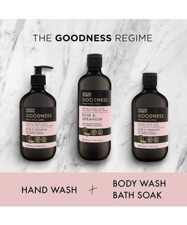 Baylis & Harding Goodness Rose & Geranium Natural Body Wash 500 ml (Pack of 3) - Vegan Friendly 0.33 ml (Pack of 3) Rose & Gernium Body Wash - Buy Online on SooperMarket.com