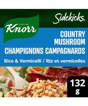 Knorr Sidekicks Rice & Vermicelli for a quick rice dish that's easy to prepare Country Mushroom without artificial flavours or colours 132 g 8 count Country Mushroom Rice - Buy Online on SooperMarket.com