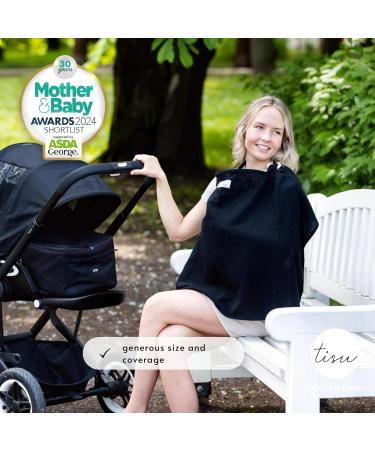 Nursing Cover for Breastfeeding & Pumping | Multi-Use Car Seat Stroller Cover | Organic Muslin Cotton | Breastfeeding Apron & Shawl | by TISU - Buy Online on SooperMarket.com