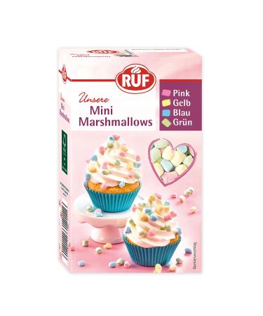 Ruf Mini Marshmallows mouse peck in pastel colors for decorating cakes & cupcakes or as a topping for hot drinks 10 -pack 10 x 45g
