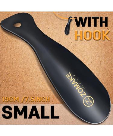 ZOMAKE Stainless Steel Shoe Horn 7.5 Inches - Portable Metal ShoeHorn for Travel (Black) - Buy Online on SooperMarket.com