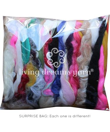 Assorted Merino Roving Ends & Mixed Fiber Waste - Bulk Top Fiber for Felting  Spinning & Blending Multi - Buy Online on SooperMarket.com