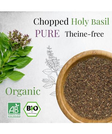 ORIGEENS ORGANIC TULSI TEA 100g | DRIED HOLY BASIL LEAVES | Loose leaf holy basil tea theine-free Anti-stress herbal tea - Buy Online on SooperMarket.com