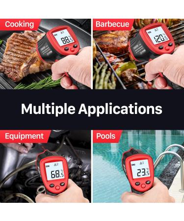 Eventk IR Laser Thermometer - Contactless Digital Temperature Gun -50 C to 420 C (-58 F to 788 F) for Precise Non-Medical Measurements - Buy Online on SooperMarket.com