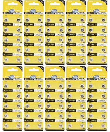 100 AG3 392 LR41 Alkaline Batteries SR41 Buttton Cell (10 pack of 10. 100 total)