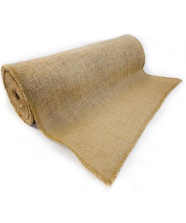 Richcraft 12 x 10yd NO-FRAY Burlap Roll   Natural Long Fabric with Finished Edges. Perfect for Weddings Table Runners  Placemat  Crafts. Decorate Without The Mess!