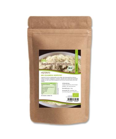 Mynatura organic roasted soy flour I Made from soybeans I Soy I Vegan I For baking and cooking I Flour alternative I In a bag (2x 1000g)