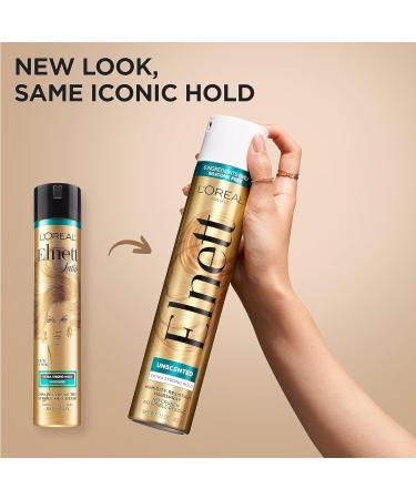L'Oreal Paris Elnett Hair Care Elnett Satin Extra Strong Hold Hairspray - Unscented Long Lasting + Humidity Resistant Hair Styling Spray 2.2 Oz Unscented 2.2 Ounce (Pack of 1) - Buy Online on SooperMarket.com