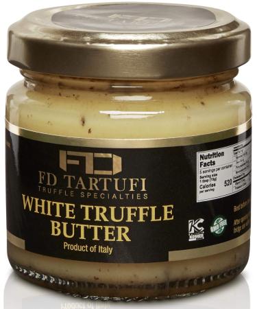 FD TARTUFI White Truffle Butter 80g (2.82oz) - (Tuber Borchii) Gourmet Sauce | Condiments | Made in Italy | non gmo | Italian Butter | White Truffles