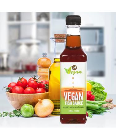 Premium 24Vegan Fish Sauce: Gluten-Free, Plant-Based Umami Seasoning for Vegetarian Asian Dishes - Buy Online on SooperMarket.com