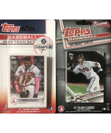 Atlanta Braves Topps Factory Sealed Team Set GIFT LOT Including the 2022 and 2017 Limited Edition 17 Card Sets