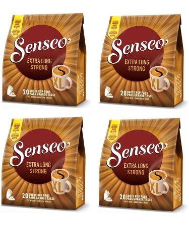 4 x Senseo Extra Long Strong Mug Size 20 Pads (80 Pods) Dark Roast - Buy Online on SooperMarket.com