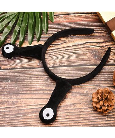 Lezevn 2 Pieces Snail Antenna Plush Headband Snail Costume Accessories Masquerade Party Cosplay Fancy Dress Photo Props - Buy Online on SooperMarket.com