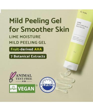 IUNIK Lime Moisture Mild Peeling Gel 3.04 Fl Oz | Gentle Exfoliant for Glowing Skin | AHA & Fruit Complex | Vegan & Pore-Minimizing - Shop Internationally - Buy Online on SooperMarket.com