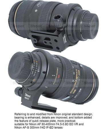 iShoot Lens Support Collar for Nikon AF 80-400mm & 300mm - Quick Release Plate Included - Buy Online on SooperMarket.com