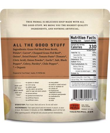 True Primal Beef & Potato Soup 8-pack - Buy Online on SooperMarket.com