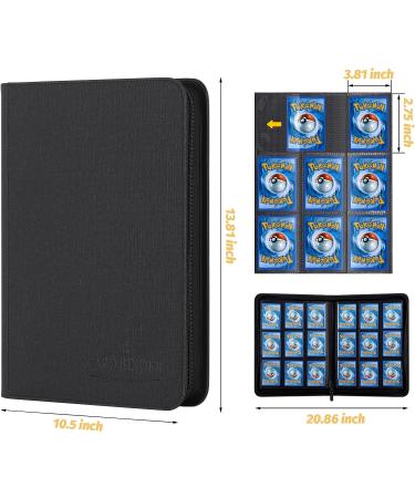 Foalgo Trading Card Binder with 540 Side Loading Pockets - 9 Pocket Album for TGC MTG, Baseball, Yugioh (Black) - Buy Online on SooperMarket.com