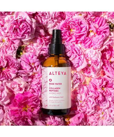 Alteya Organics Rose Water Face Toner with Collagen Peptides and Hyaluronic Acid - 4 fl oz | 120mL - Buy Online on SooperMarket.com