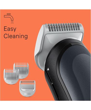 Braun Body Groomer 3 Manscaping Tool For Men With SkinShield Technology Sensitive Comb Wet & Dry 100% Waterproof UK 2 Pin Plug BG3350 Black/Grey - Buy Online on SooperMarket.com