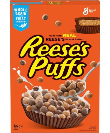 Reese's Puffs Chocolate Peanut Butter Cereal Box Made with Real Reese's Peanut Butter 326 Grams Package of Cereal - Buy Online on SooperMarket.com