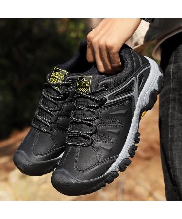 ASTERO Men's Lightweight Hiking Shoes - Size 41-46 - Black - Perfect for International Adventures - Buy Online on SooperMarket.com