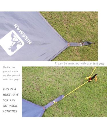 Tent Footprint Camping Tarp Waterproof - Ultralight Ground Mat for Picnic, Hiking - Grey 180x210cm - Buy Online on SooperMarket.com