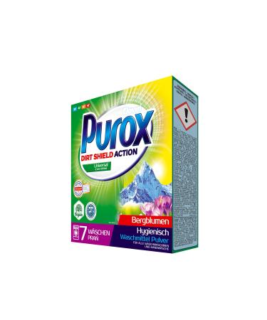 PUROX COLOR&WHITE (6 WL) washing powder in a carton Antibacterial detergent 490 g UNIVERSAL 490 g (1 pack)
