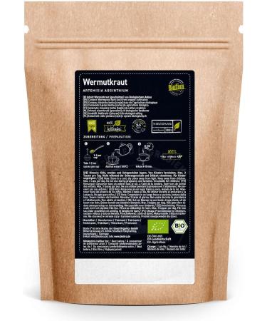 Biotiva Wormwood Tea Organic 250g - Wormwood Tea - Artemisia Absinthium - 100% pure - Bottled and controlled in Germany (DE- KO-005) - Buy Online on SooperMarket.com