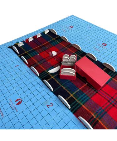 Red Suricata Curved Knit Blocking Combs Set - 25 Edge Blockers for Knitting & Crochet Projects with 100 T pins - Use with Blocking Mats - Patent Pending - Buy Online on SooperMarket.com