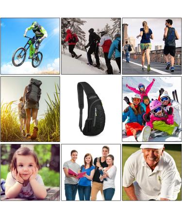 Buy G4Free Light Breast Pocket Sling Backpack - Perfect Travel & Cycling Bag | Black Triangle Shoulder Pack - Buy Online on SooperMarket.com
