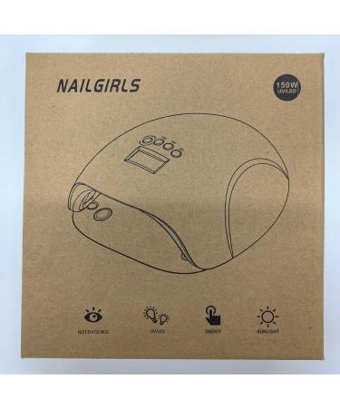 Buy NailGirls 150W LED UV Nail Lamp - Auto Sensor 4 Timers LCD Display Removable Magnetic Plate - Perfect for Gel Nails & Nail Studios - Buy Online on SooperMarket.com