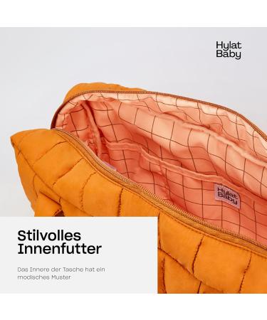 Hylat Baby Changing Bag - Quilted Diaper Bag for Parents - Stylish Brown Bag for Baby & Kids Essentials - International Shipping Available - Buy Online on SooperMarket.com
