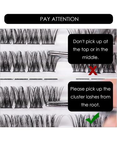 120PCS D Curl Reusable 3D Cluster Eyelashes Extension Kit with Applicator - DIY Mix 10-16MM-DM17 - Buy Online on SooperMarket.com