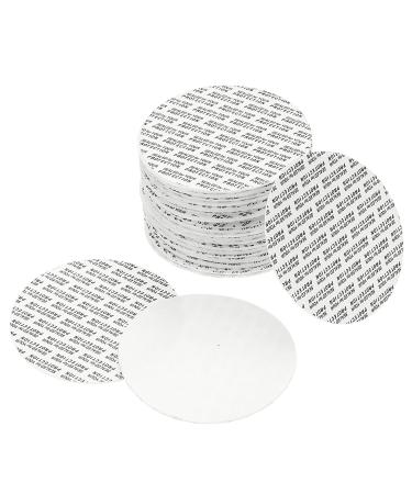 PATIKIL 83mm/3.27" Foam Lid Liner 50 Pack PS Foam Resistant Tamper Pressure Sensitive Seal for Bottle Cap Liners Seals