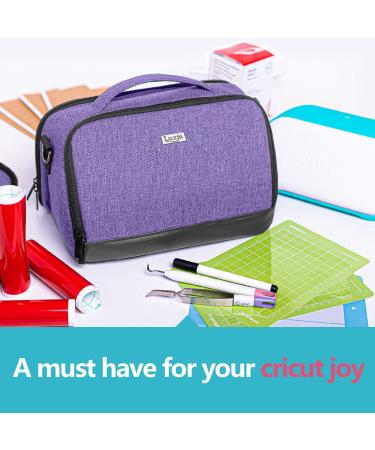 LUXJA Carrying Case for Cricut Joy & Tool Set - Purple (Bag Only) | Patent Design - Buy Online on SooperMarket.com