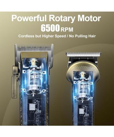 Suttik Professional Hair Clippers for Men 3 in 1 Beard Trimmer/Nose Hair Trimmer/Electric Shaver Clippers and Trimmers Set USB Rechargeable Grooming Kit Mens Gifts Gold1 - Buy Online on SooperMarket.com