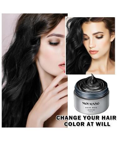 Black Hair Dye Wax - Temporary Washable Color for Parties Cosplay & Daily Use | All Day Hold & Easy Removal - Buy Online on SooperMarket.com