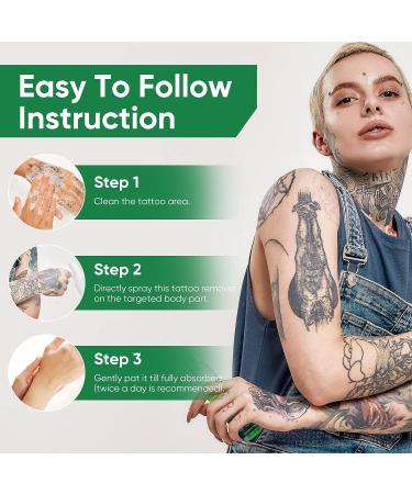 Natural Tattoo Fade Spray for Permanent and Safe Tattoo Removal - Buy Online on SooperMarket.com
