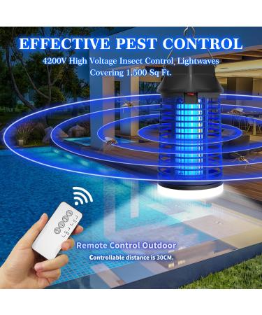 15W UV Mosquito Trap - Electric Insect Catcher with LED & Remote Control | Effective Indoor & Eaves Fly Trap - Buy Online on SooperMarket.com