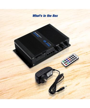Pyle 2-Channel Bluetooth Audio Marine Amplifier - 200 Watt Weather Resistant Amp with MP3 USB SD Reader and LCD Screen - Buy Online on SooperMarket.com