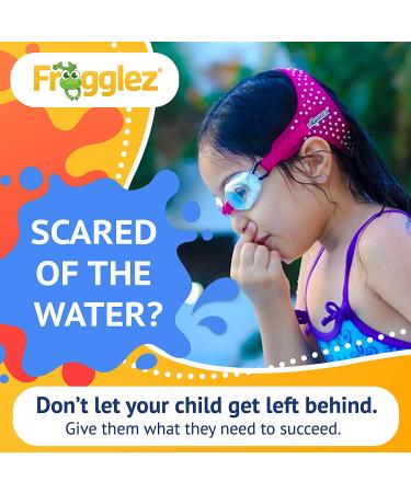 Frogglez Anti-Fog Swimming Goggles for Kids Under 10 | Recommended by Olympic Swimmers | Premium Pain-Free Strap | Pink Frog - Buy Online on SooperMarket.com