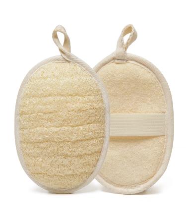 Natural Luffa swam peeling body clothes peeling loofah pad for women and men dishwashing sinks luffa (2 pieces) 1 piece (1 Pack)